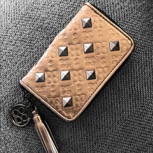 BCBGMaxAzria Bronze Studded Card/Coin Purse